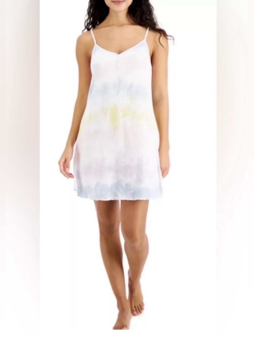 Jenni women’s Intimates By Jennifer Moore Size M Nightgown Rainbow Tie Dye NWT